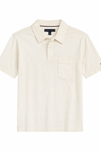 CAMISERO TH CREMA CON BOLSILLO REGULAR FIT - L