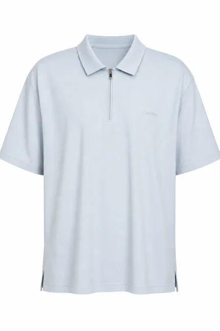 CAMISERO CK CELESTE CON CIERRE - L