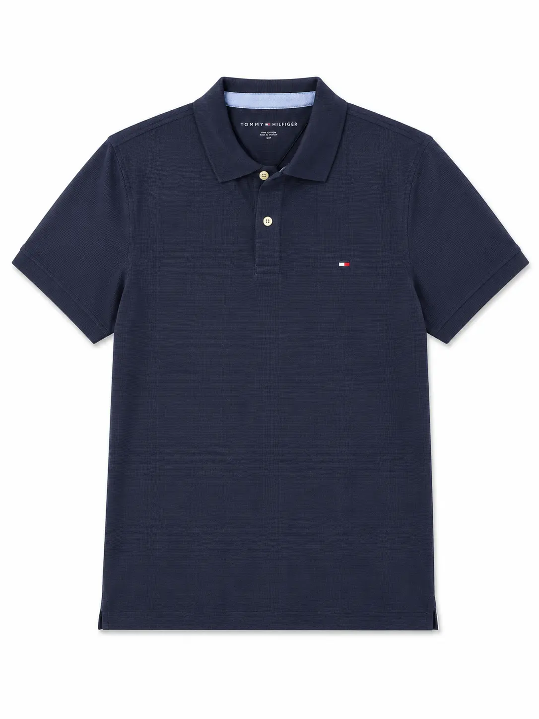 47ac78e8-4ab3-4f98-8e03-4cc073d083bb (1) CAMISERO TH AZUL WAFLE MARINO REGULAR FIT - Imagen 1